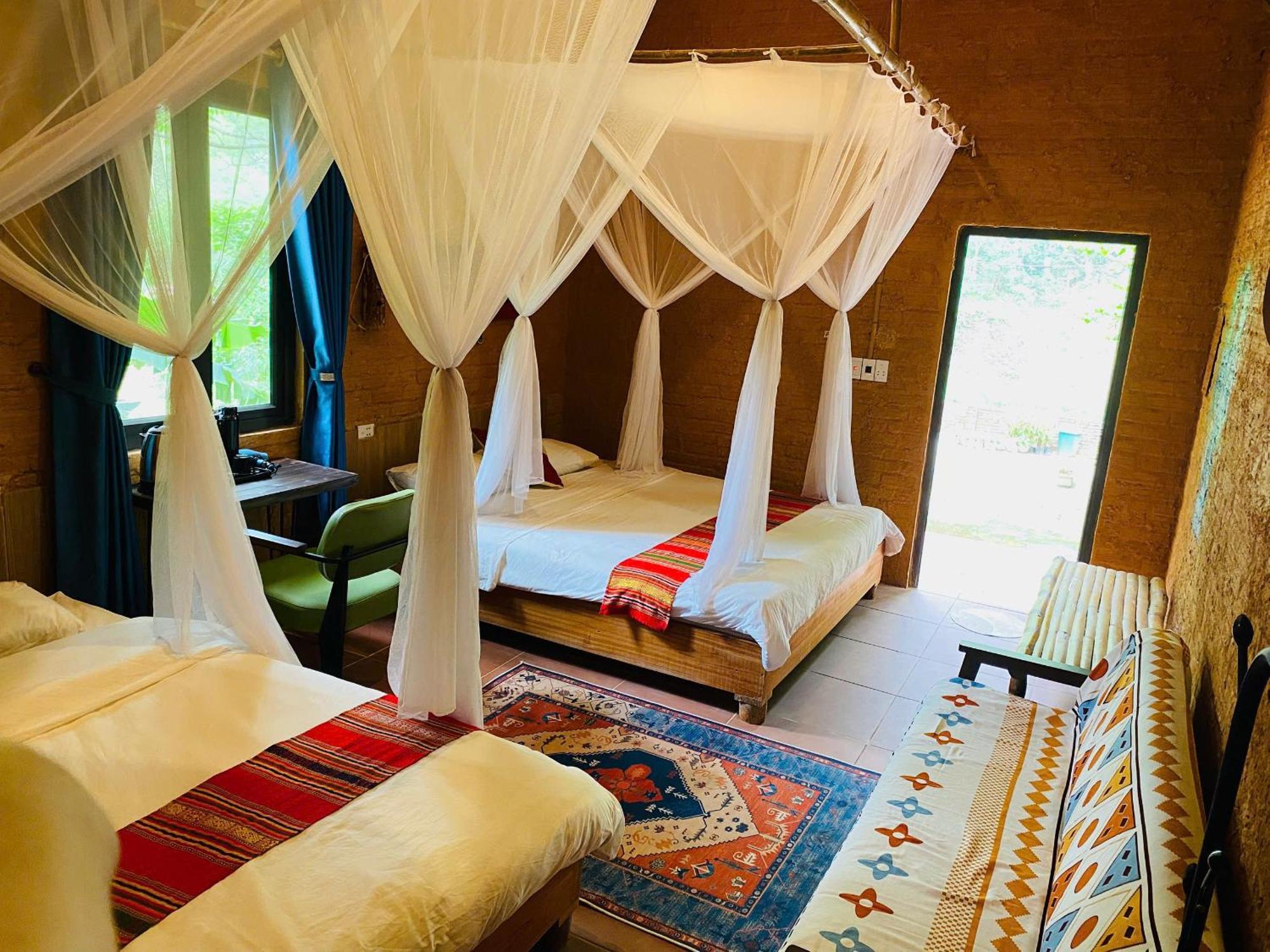 Pu Luong Homestay & Tours Huong Ba Thuoc Екстер'єр фото